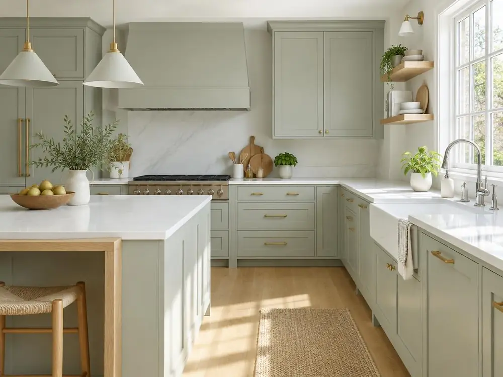 A bright, freshly cleaned kitchen